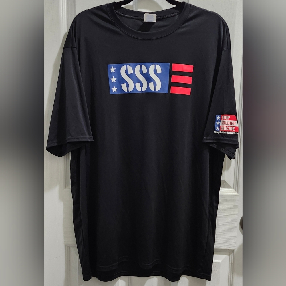 Stop soldier suicide black T-shirt men's size 2 XL